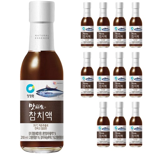 청정원 맛선생 참치액, 210ml, 12개