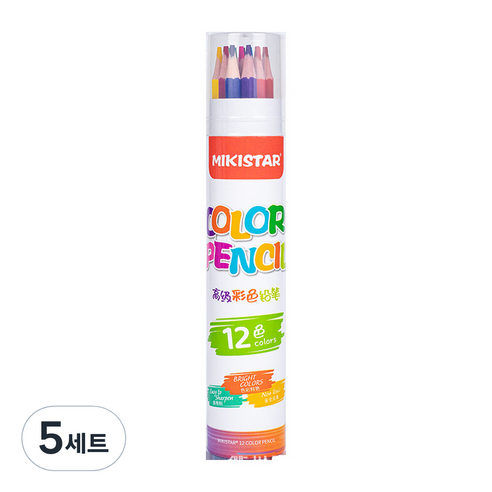 고케이 색연필 미술용품, 12색, 5세트
