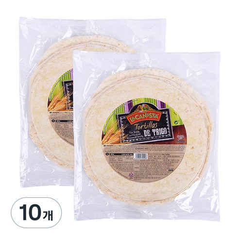 라카나스타 미션푸드 밀 또띠아 25cm, 420g, 10개