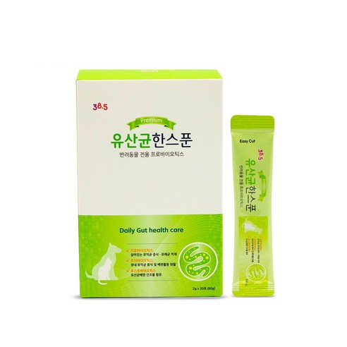 385도씨 반려동물 한스푼 영양제 30p, 30회분, 장건강/유산균, 1개