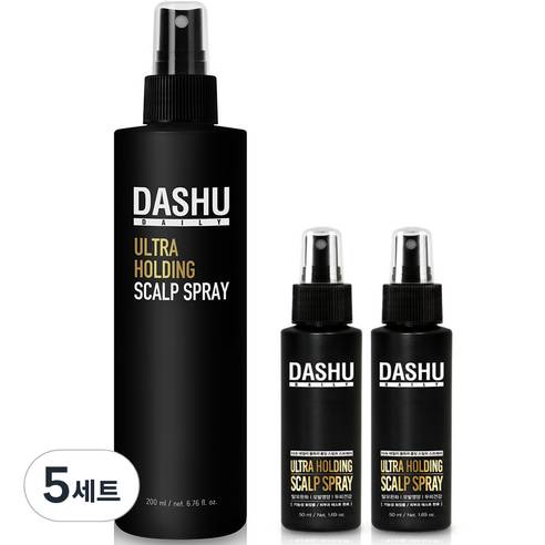 다슈 울트라 홀딩 스칼프 탈모증상완화 헤어스프레이 200ml + 50ml x 2p, 5세트