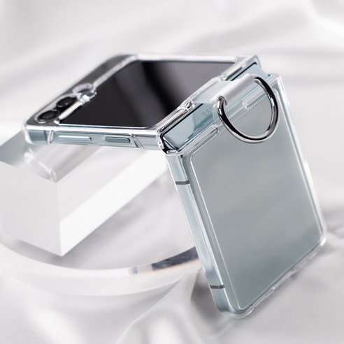 갤럭시 Z 플립을 위한 보호적이고 스타일리시한 아이몰 슬림핏 링 그립 팔레트 휴대폰 케이스