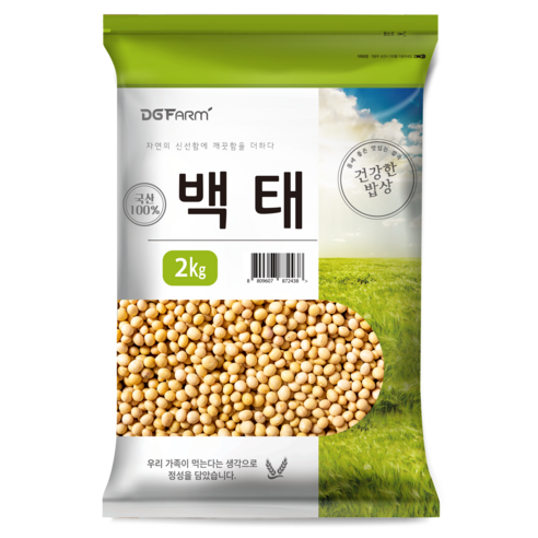 건강한밥상 국산 백태, 1kg, 1개 서리태벌크 Best Top5