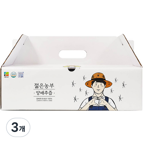 젊은농부 양배추즙, 3000ml, 3개