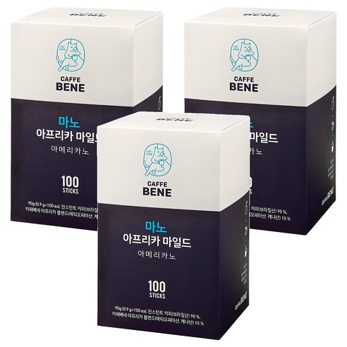 카페베네 마노 아프리카 마일드, 900mg, 100개입, 3개
