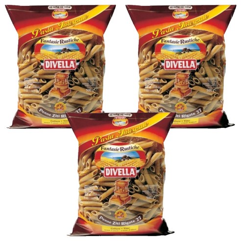 디벨라 통밀 펜네 파스타, 500g, 3개