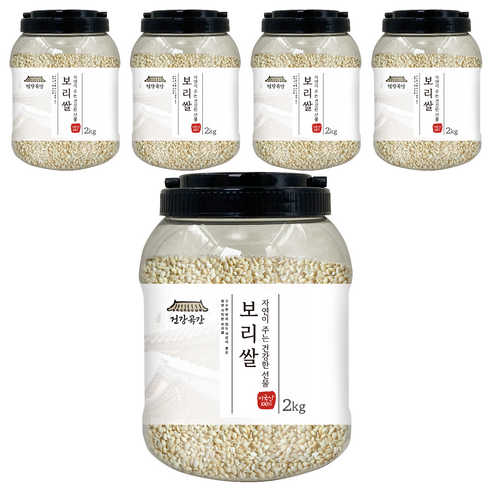 건강곡간 미국산 보리쌀, 2kg, 5개