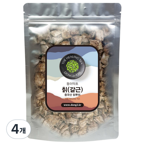 동이약초 칡 갈근, 150g, 4개