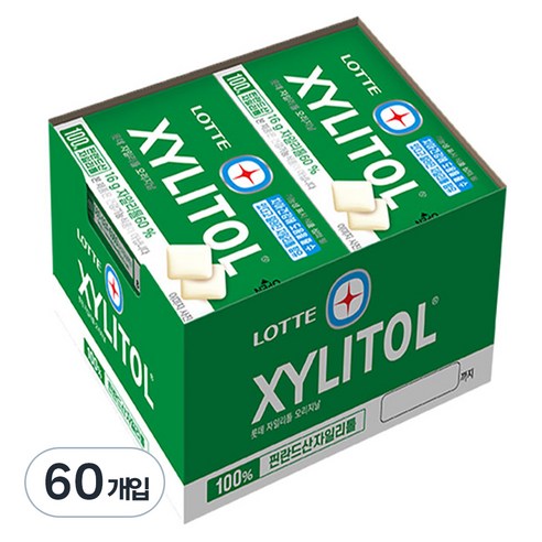 롯데자일리톨 오리지날, 192g, 5개