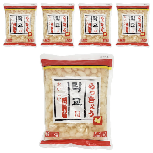 토호식품 락교 파우치, 1kg, 5개
