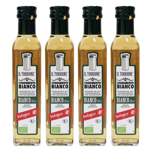 일토리오네 유기농 화이트 와인 식초 드레싱, 250ml, 4개