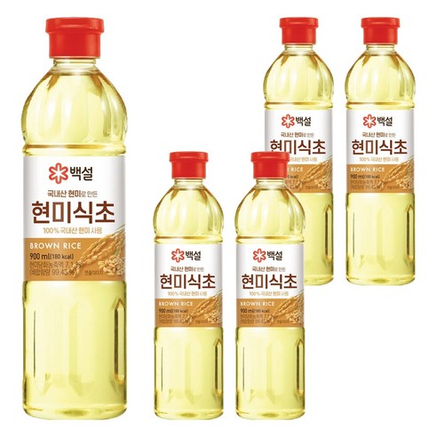 국내산 현미식초, 900ml, 5개