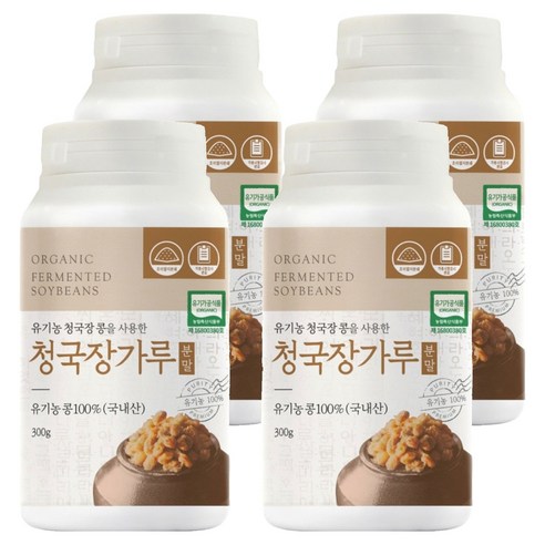 유기농마루 청국장가루, 300g, 4개