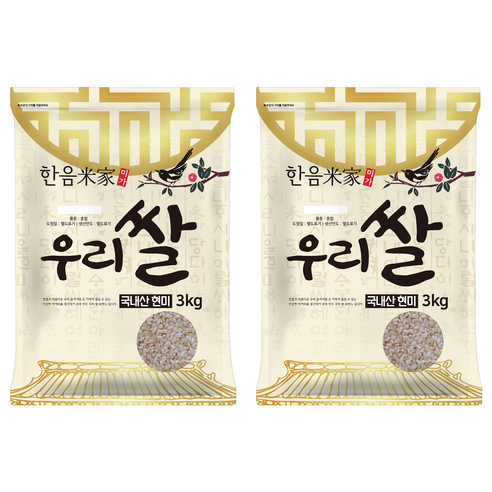 한음미가 현미, 3kg, 2개