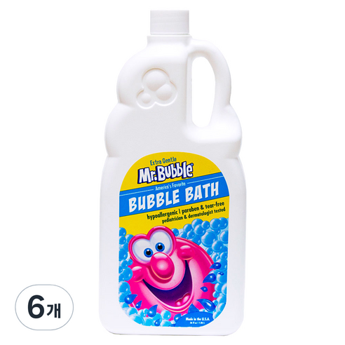 미스터버블 엑스트라젠틀(향무첨가) 버블바스 1060ml, 1.06L, 6개