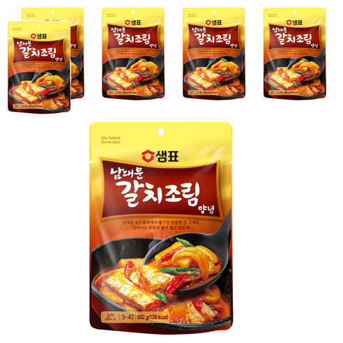 샘표 남대문 갈치조림 양념, 200g, 6개