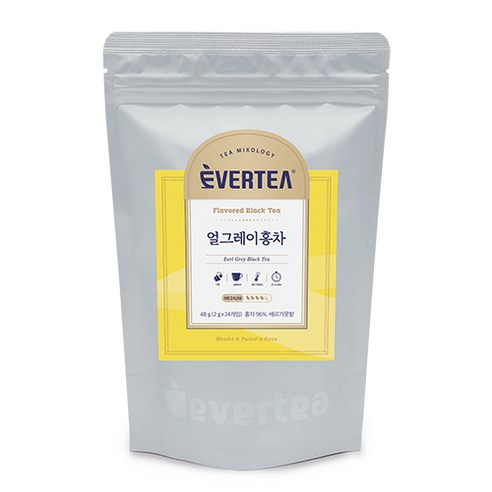 에버티 얼그레이홍차 24티백 리필팩 홍차 블렌딩티, 48g, 1개, 1개