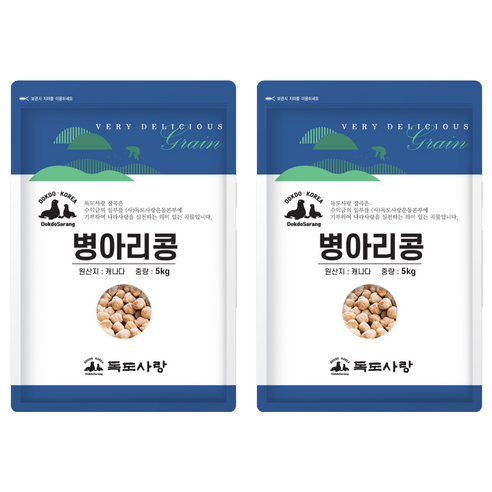 독도사랑 병아리콩, 5kg, 2개