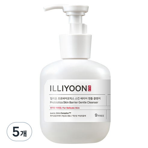 일리윤 프로바이오틱스 스킨 배리어 젠틀 클렌저 여성청결제, 300ml, 5개