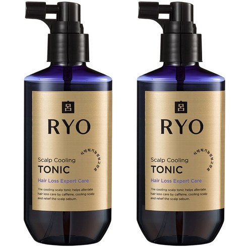 려 자양윤모 9EX 탈모증상전문케어 두피 쿨링 토닉, 2개, 145ml