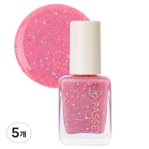 파셋 셀럽 네일컬러 폴리쉬 매니큐어, 77 라즈베리믹스, 7ml, 5개