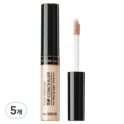 더샘 커버 퍼펙션 팁 컨실러, 라이트 베이지, 6.5g, 5개