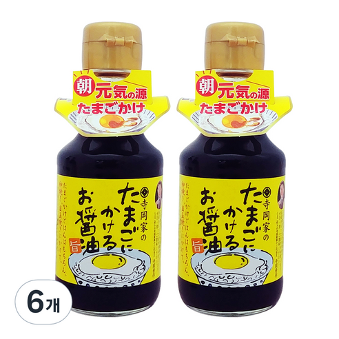 테라오카 계란에 뿌리는 간장 소스, 150ml, 6개