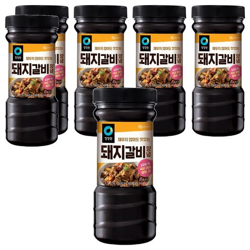 청정원 전통 돼지갈비양념, 840g, 6개