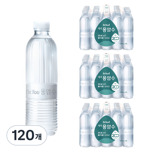 닥터유 제주 용암수 무라벨, 530ml, 120개