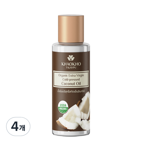 카오코 엑스트라버진 코코넛 바디오일, 100ml, 4개