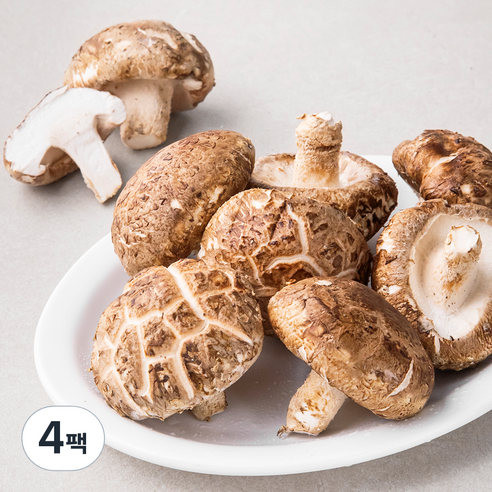 GAP 인증 국내산 표고버섯, 350g, 4팩
