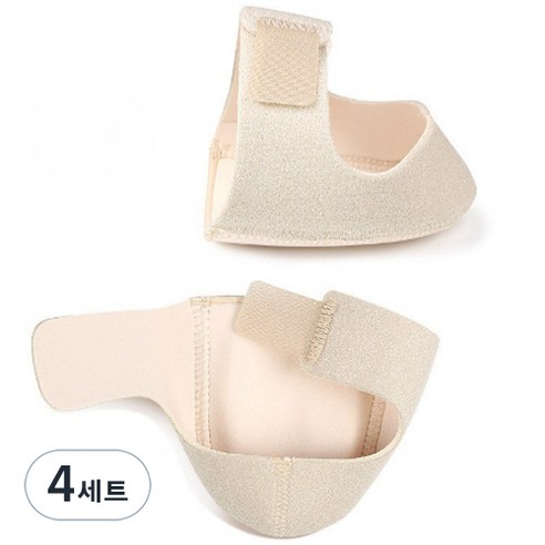 제이엠투 벨크로 발뒤꿈치 보호 패드 양쪽 세트 베이지 S, 4세트