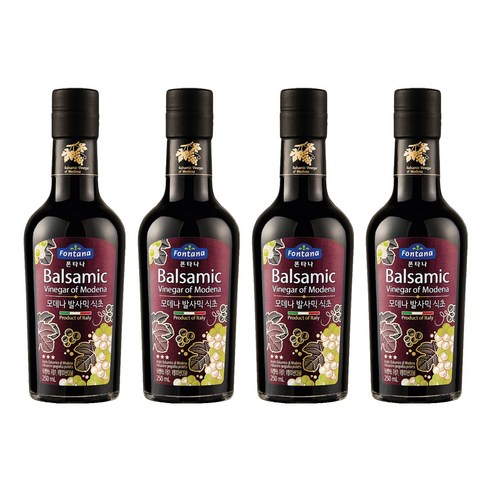 폰타나 모데나 발사믹 식초 실버라벨, 250ml, 4개