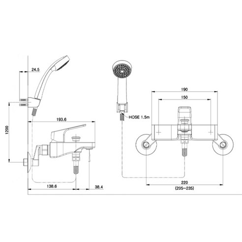 욕실에 예술을 더하다, 아메리칸스탠다드 큐브P 샤워 수전 세트
