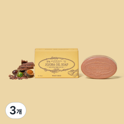 효창 호호바 오일 솝 바, 140g, 3개
