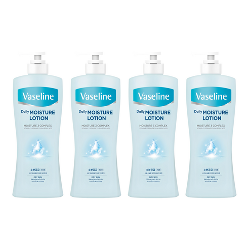 애경바세린 데일리 모이스처 로션 과일향 건성용, 450ml, 4개