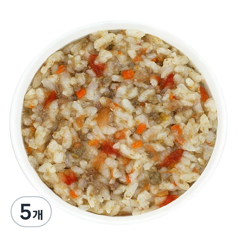짱죽 유아용 실온 이유식 완료기 아기밥, 혼합맛(비프/토마토), 160g, 5개