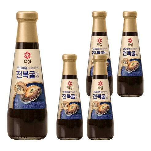 백설 프리미엄 전복굴소스, 350g, 5개