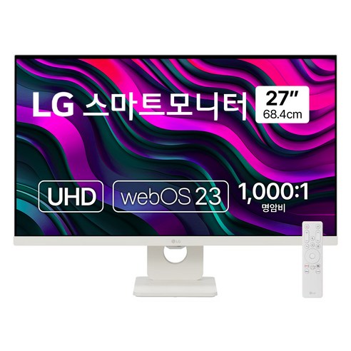 LG전자 4K UHD 스마트 모니터, 27SR73U, 68.4cm