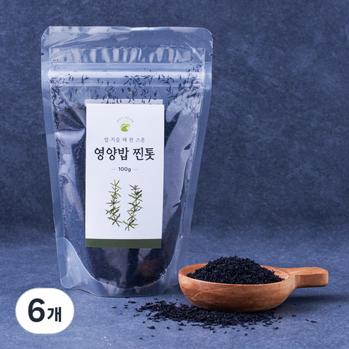 바다가 차린 식탁 밥 지을 때 한스푼 영양밥 찐톳, 100g, 6개