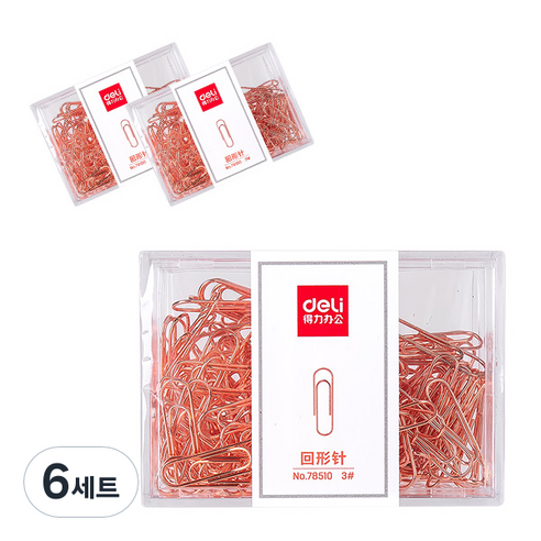 델리 로즈골드 클립 78510, 160개입, 6세트