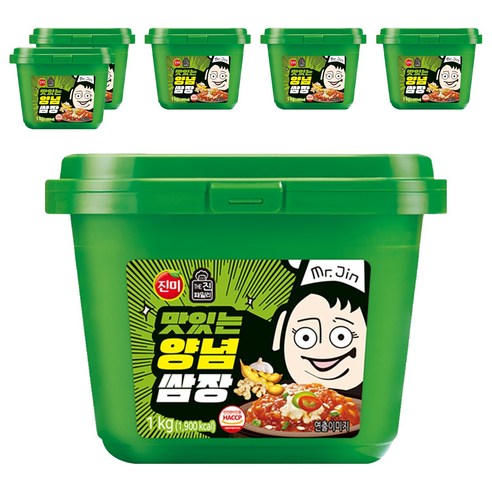 진미 맛있는 양념쌈장, 1kg, 6개