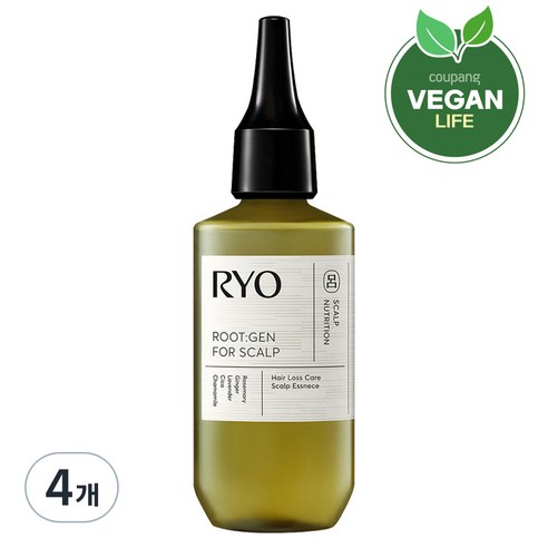 려 루트젠 탈모 증상 전문 케어 두피 에센스, 80ml, 4개