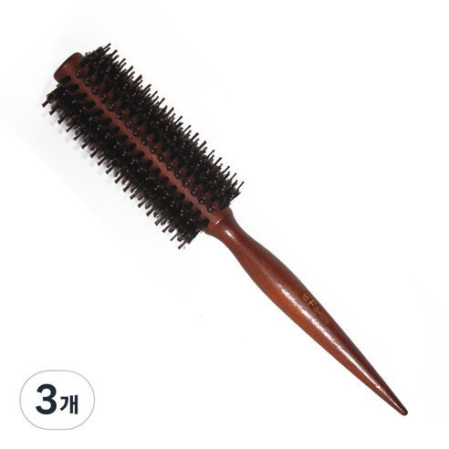 테네져 헤어볼륨 롤 드라이 브러쉬 4호, 혼합색상, 3개