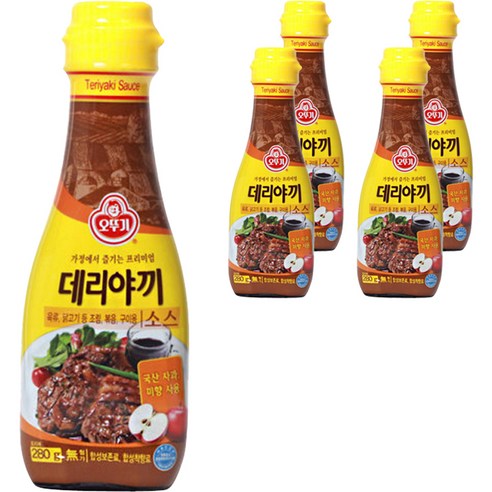 오뚜기 데리야끼소스, 280g, 5개