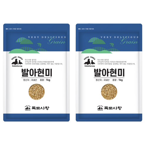 독도사랑 발아현미, 1kg, 2개