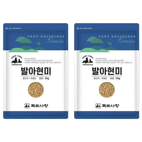 독도사랑 발아현미, 2kg, 2개