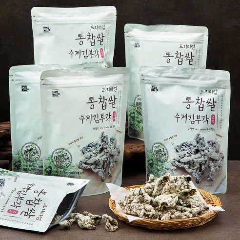 주일 프리미엄 통찹쌀 수제 김부각, 50g, 6개