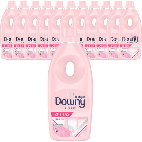 다우니 엑스퍼트 실내건조 플로럴 프레시 초고농축 섬유유연제 본품, 1.05L, 12개