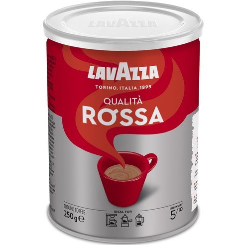 라바짜 퀼리타 로사 그라운드 커피, 1개, 250g, 모카포트
